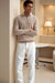 Herre Zip Shirt Klassisk Design 3