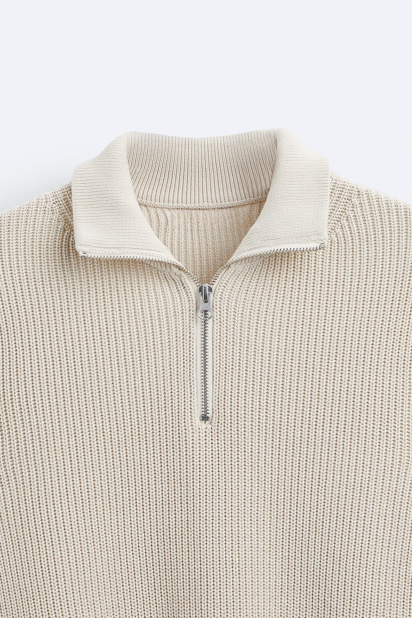 Herre Zip Shirt Klassisk Design 4