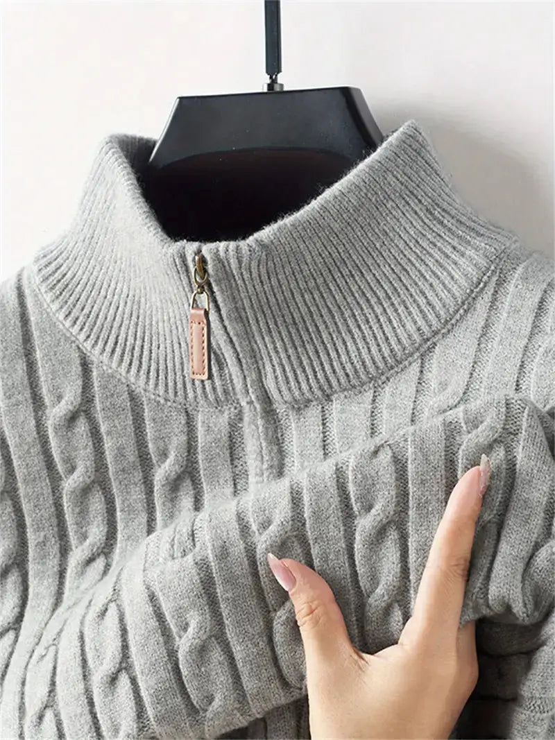 Herre Zip Shirt Sporty Design 2