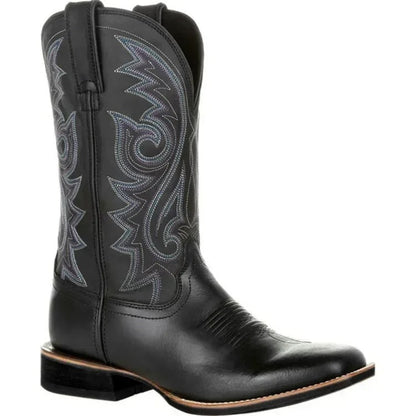 Herre cowboystøvler i imiteret læder 9
