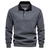 Herren Polo Sweatshirt Retro Style Med Kontrasterende Krave 0