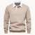 Herren Polo Sweatshirt Retro Style Med Kontrasterende Krave 4