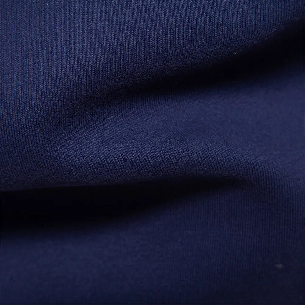 Herren Polo Sweatshirt Retro Style Med Kontrasterende Krave 7