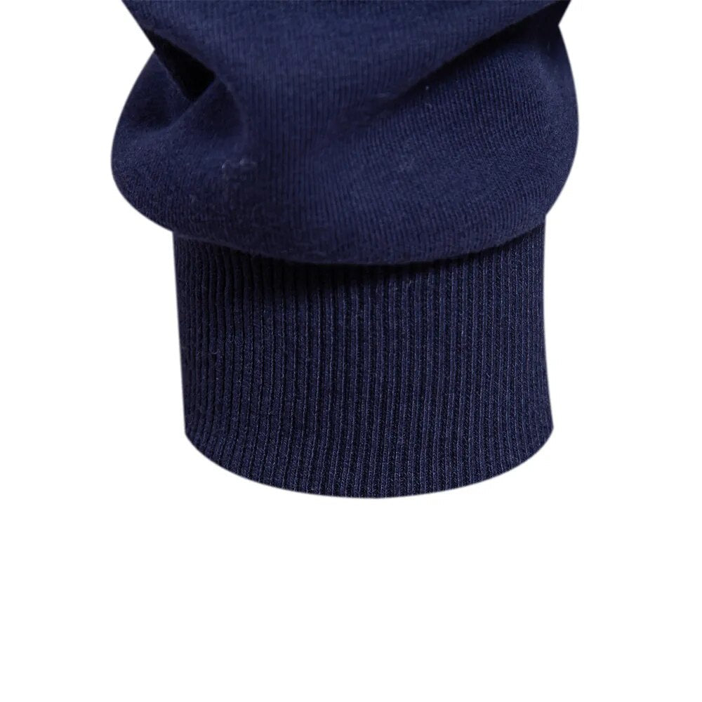 Herren Polo Sweatshirt Retro Style Med Kontrasterende Krave 8