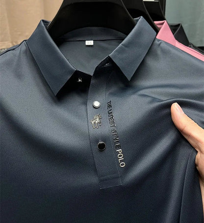 Herren Poloshirt Muscle Fit Kort Ærme Casual Stil 0