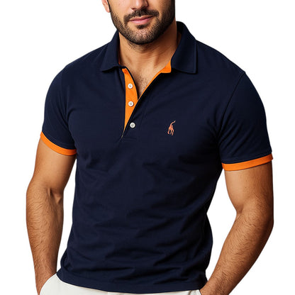 Herrepoloshirt Klassisk Komfortabel Bomuld 1