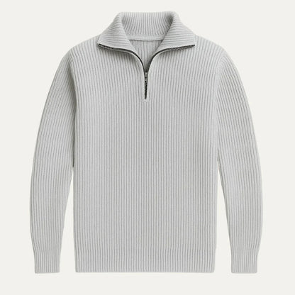 Herrer Merino Uld Jumper med Kvart Lynlås 3