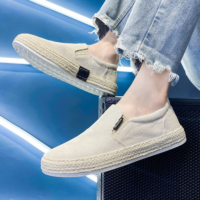 Herrernes Espadrilles i Sort og Hvid Sportiv Stil 1