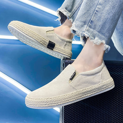Herrernes Espadrilles i Sort og Hvid Sportiv Stil 1