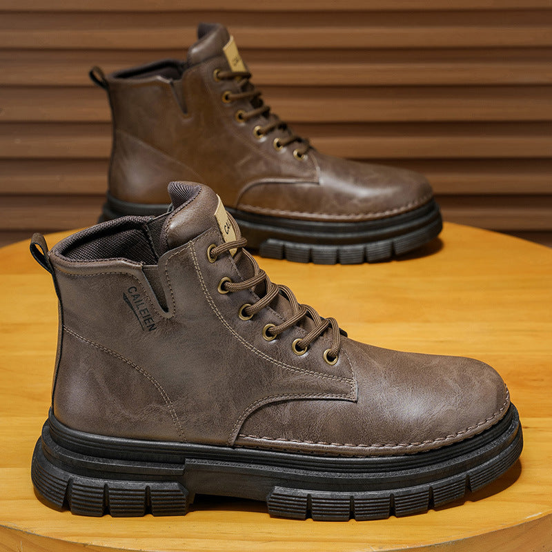 Højdejusterbare Herrestøvler med Skridsikker Sål til Kold Vejr 2