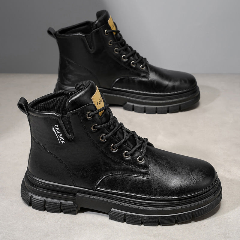 Højdejusterbare Herrestøvler med Skridsikker Sål til Kold Vejr 3