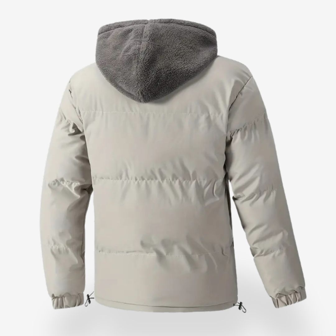 Hoodies Mænd Isoleret Jakke Med Justerbar Hætte 2