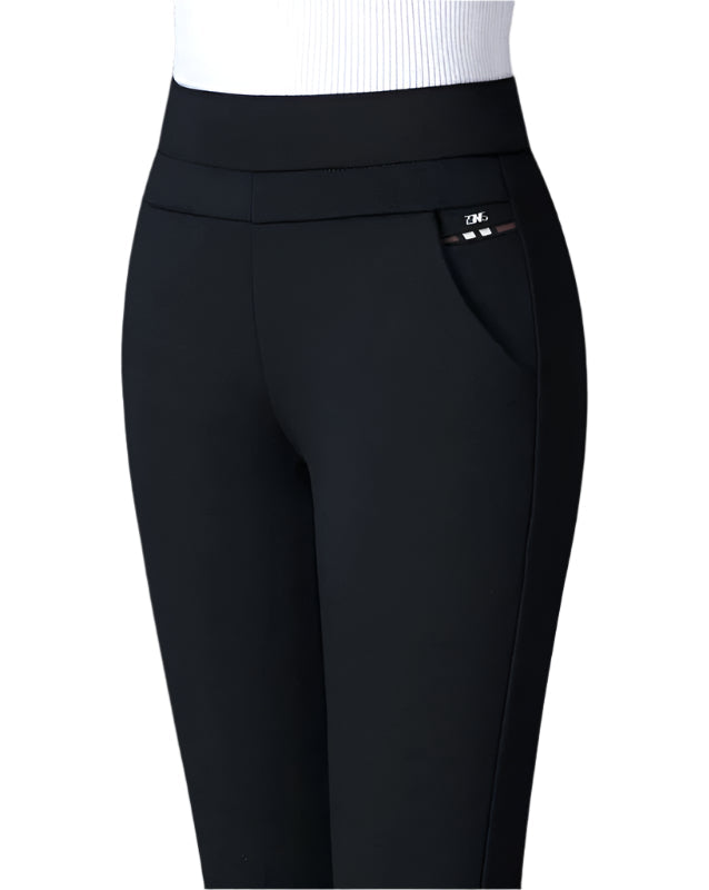 Kvinders Høj Talje Bukser Elastisk Materiale 1