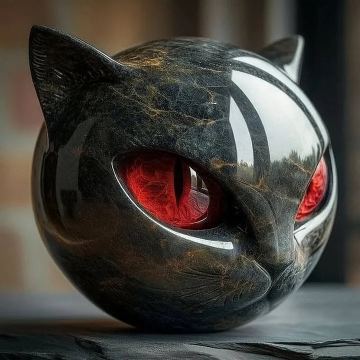 Kattehoved Skulptur Mystisk Design 2