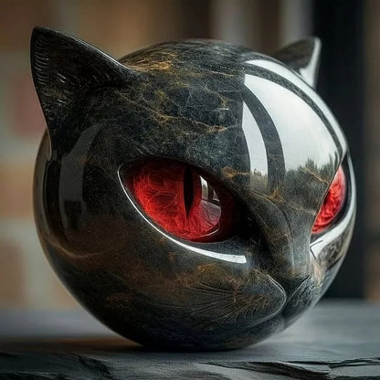 Kattehoved Skulptur Mystisk Design 2