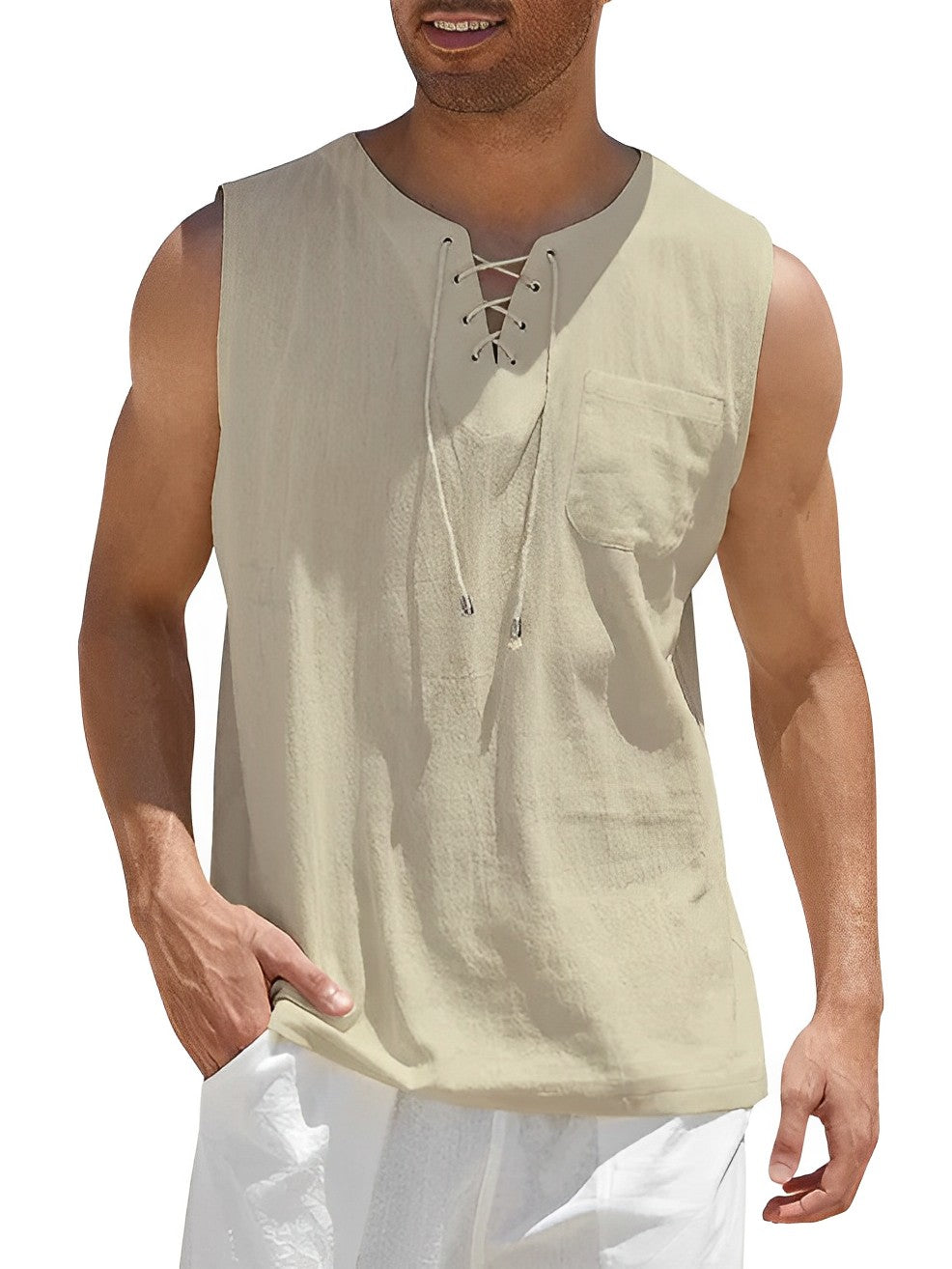 Variant image for Mænds Tanktop Enkel Design Åndbar Materiale-49
