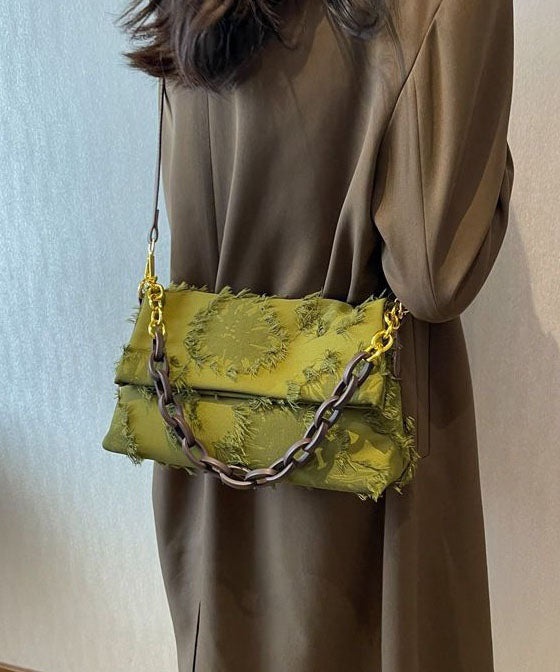 Kvinder Messenger Bag med Kæde og Patches 4