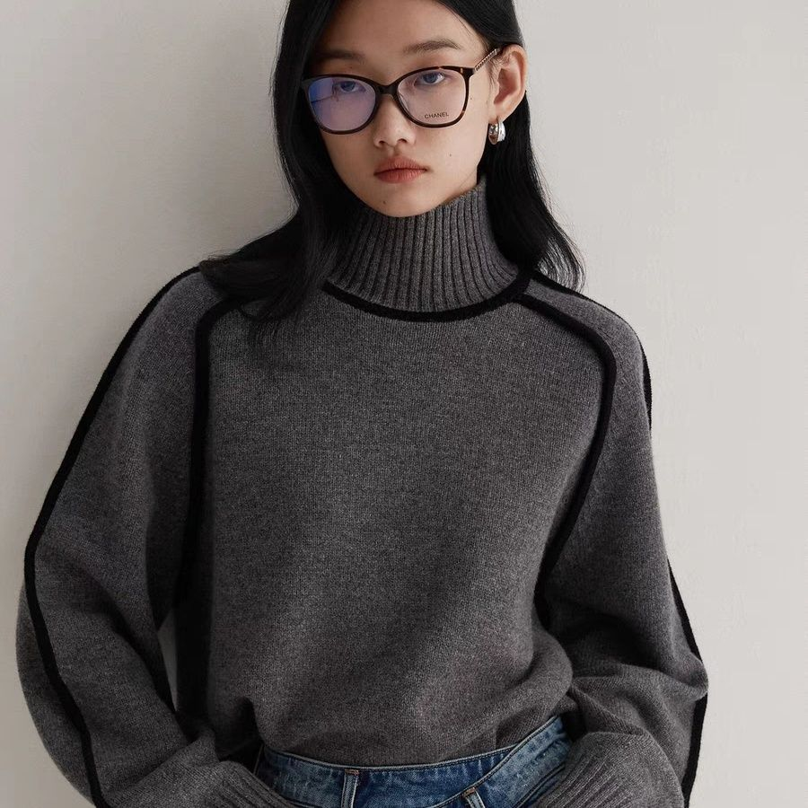 Kvinder's Turtleneck Sweater Rullekraver Blødt Cashmere 4