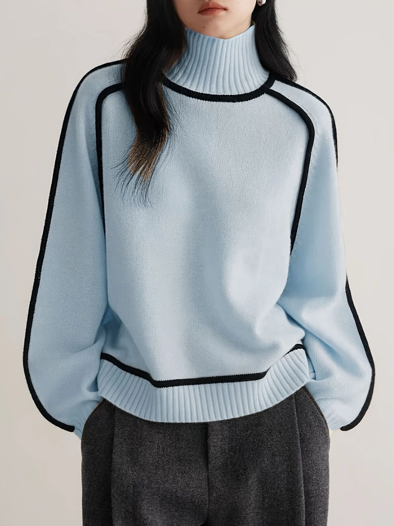Kvinder's Turtleneck Sweater Rullekraver Blødt Cashmere 7