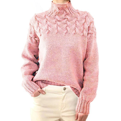 Kvindernes Rullekrave Sweater med Stilfuldt Design 2