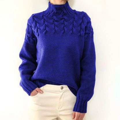 Kvindernes Rullekrave Sweater med Stilfuldt Design 8