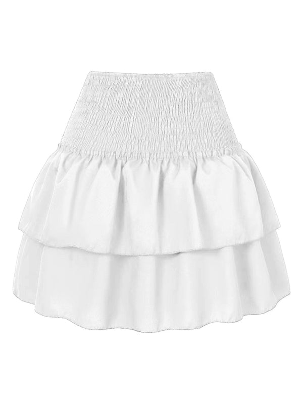 Kvinders A-line Skirt Ruffled Floral Polyester 1