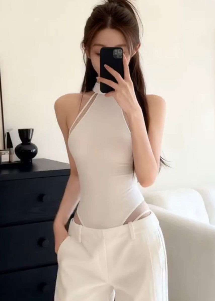 Kvinders Ærmeløs Halter Jumpsuit med Løs Pasform 3
