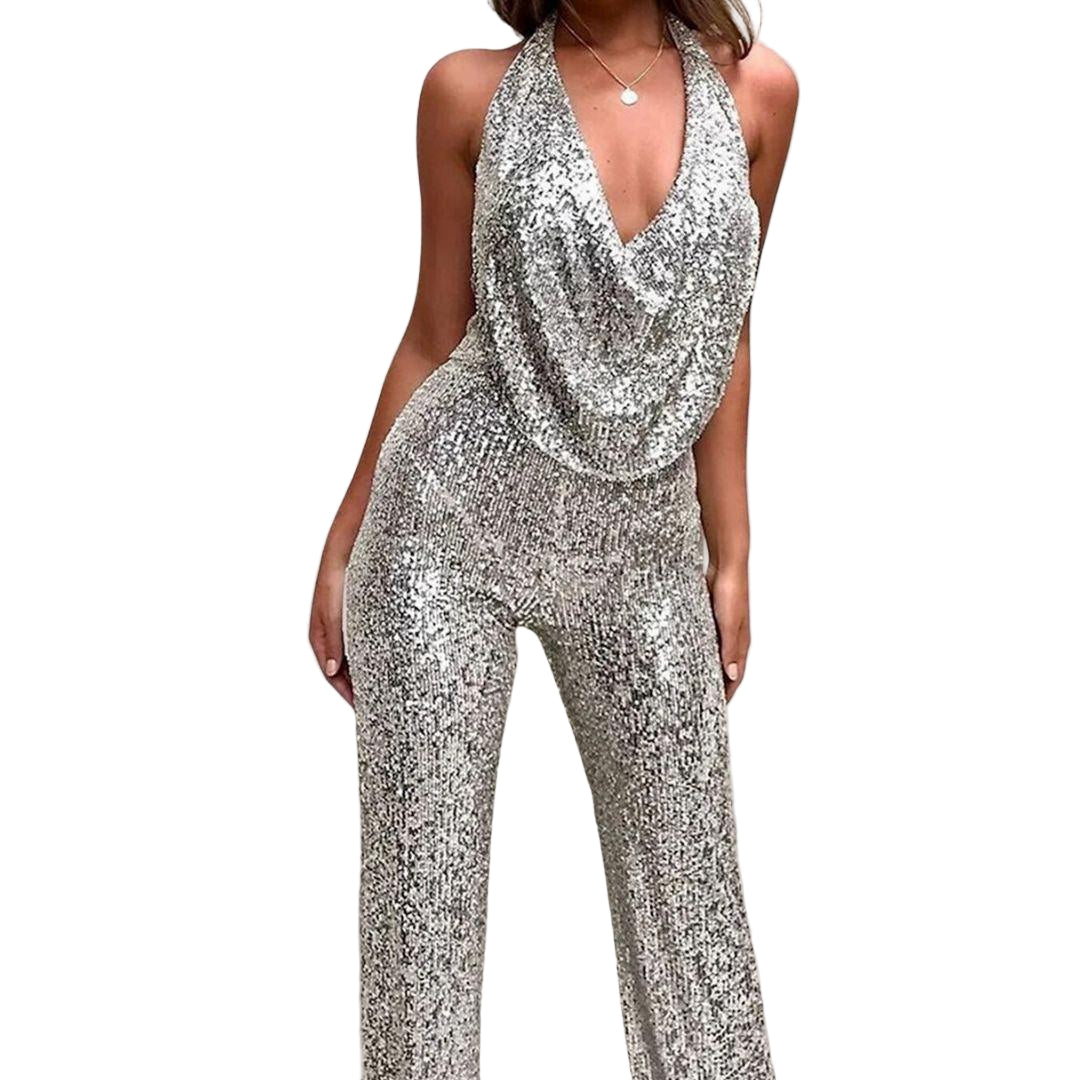 Kvinders Ærmeløs Jumpsuit med Brede Ben Trendy 0
