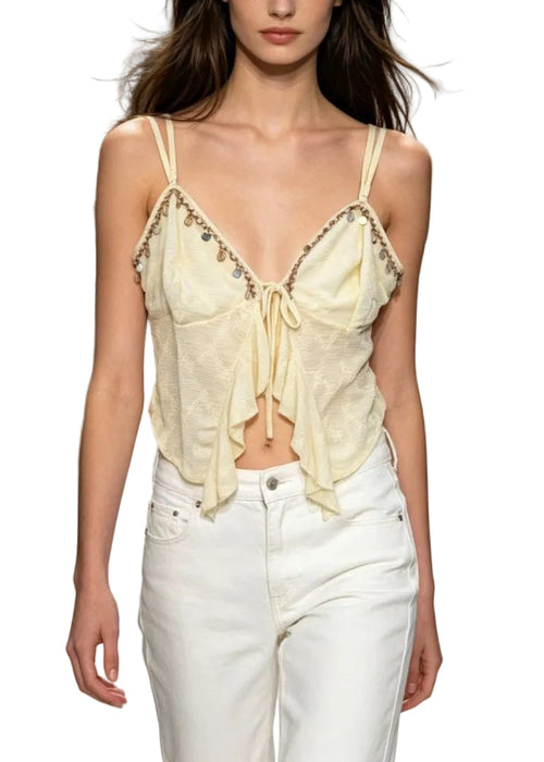 Kvinders Ærmeløs Vest Asymmetrisk Patchwork Design 0