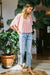 Kvinders Ankel Straight Leg Jeans Høj Talje Denim 1