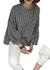 Kvinders Asymmetrisk Bluse i Ternet Design 0