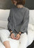 Kvinders Asymmetrisk Bluse i Ternet Design 1