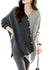 Kvinders Asymmetrisk Strikskjorte Patchwork Design 0