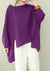 Kvinders Asymmetrisk Top i Plaid Design 5