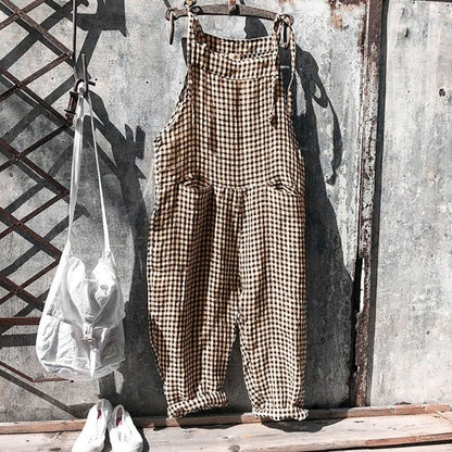 Kvinders Baggy Jumpsuit Løs Pasform Blødt Stof 3