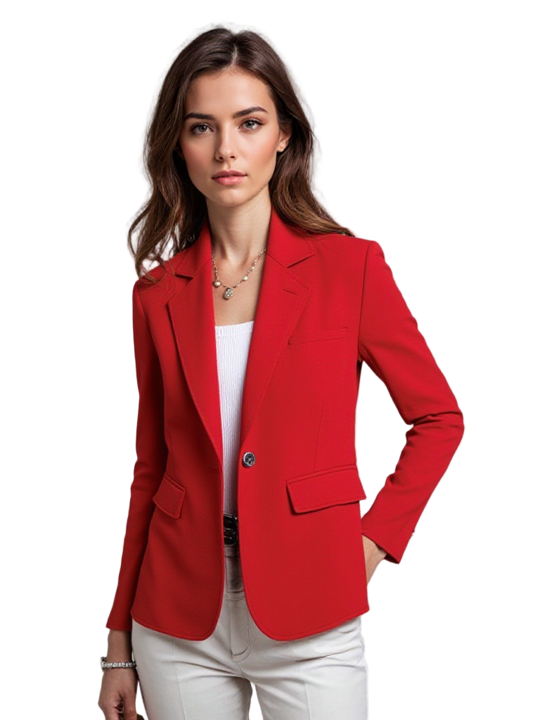 Kvinders Blazer Moderne Pasform Holdbare Stoffer 0