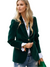 Kvinders Blazer Retro Elegant Skræddersyet Fløjl 0
