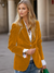 Kvinders Blazer Retro Elegant Skræddersyet Fløjl 4