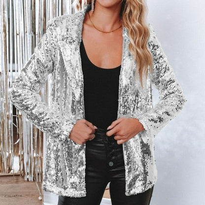 Kvinders Blazer med Pailletter 1