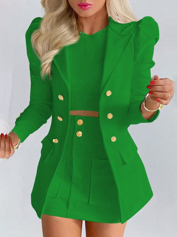 Kvinders Blazer og Nederdel Koordinationssæt Chic Stil 6