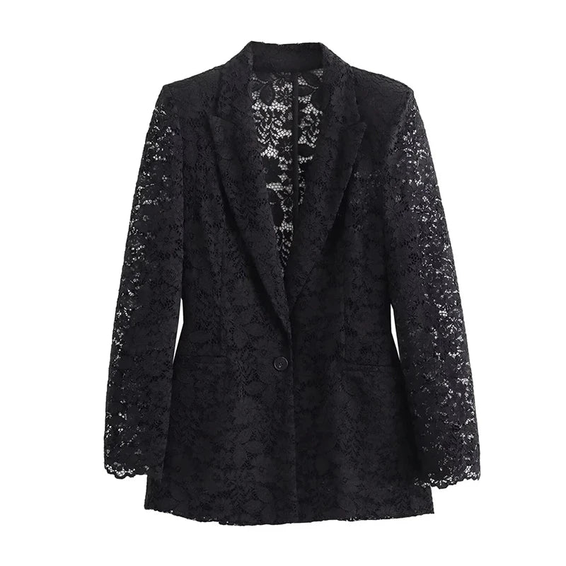 Kvinders Blazer og Nederdel Sæt i Blonde 0