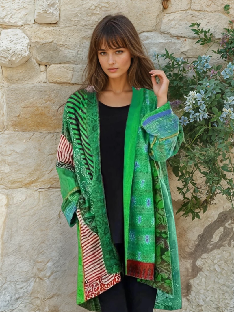 Kvinders Bluse Multifarvet Blød Stof 2