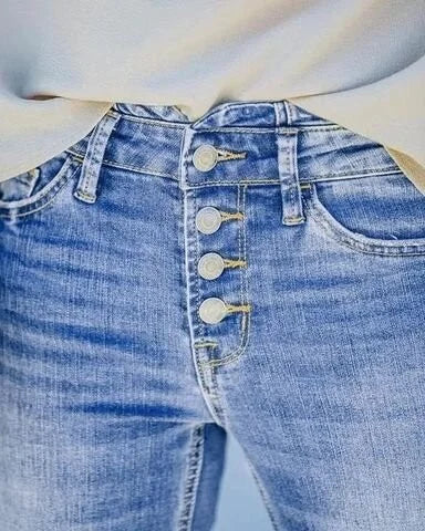 Kvinders Bootcut Jeans Høj Talje 6