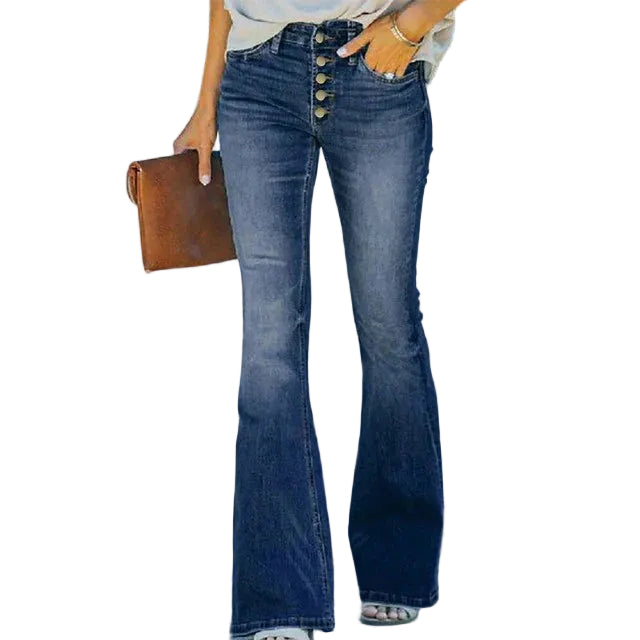 Kvinders Bootcut Jeans Højtaljede 0