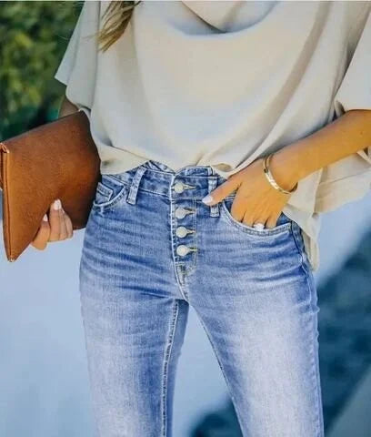 Kvinders Bootcut Jeans Højtaljede 5