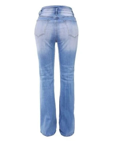 Kvinders Bootcut Jeans Højtaljede 8