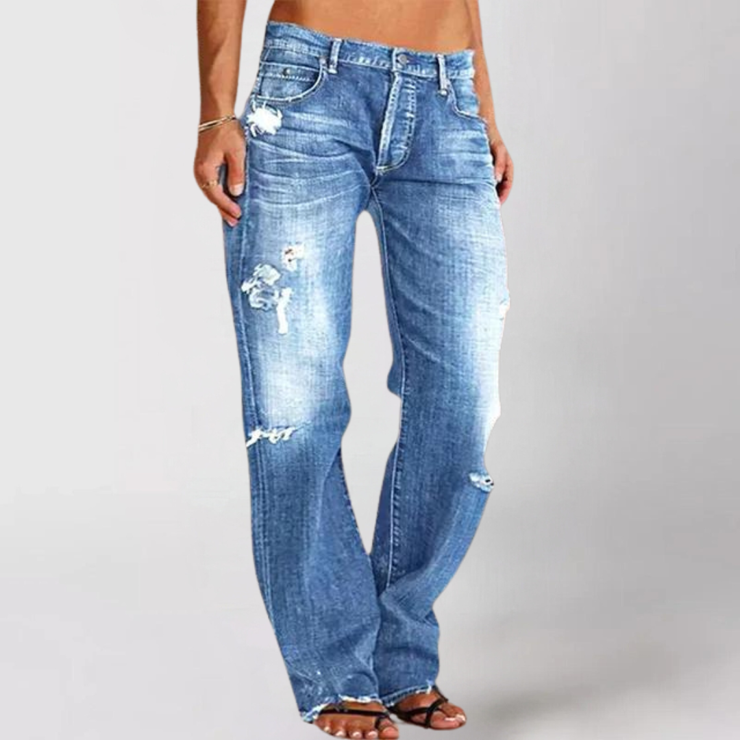 Kvinders Bred Pasform Denimjeans 1