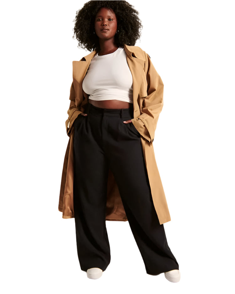 Kvinders Bukser med Høj Talje og Vide Ben 0