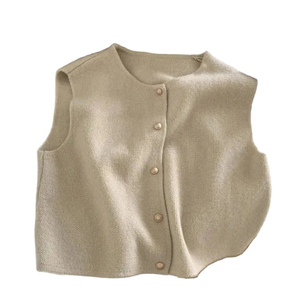 Kvinders Button-Up Casual Vest 0