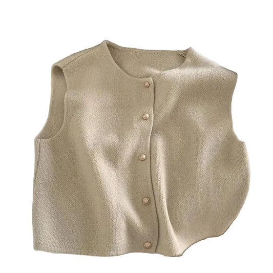 Kvinders Button-Up Casual Vest 0